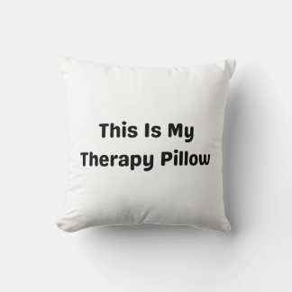 Dit is mijn therapie kussen” – Grappige Mentale Ge Kussen