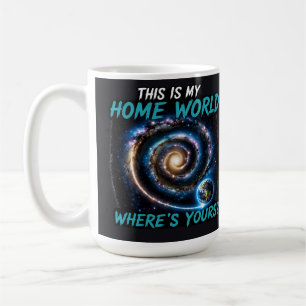 Dit Is Mijn Thuiswereld Sci-Fi Melkweg Shirt Koffiemok