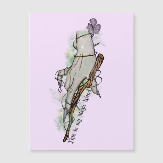 Dit is mijn toverstaf - Gothic Witch Hand (Voorkant)