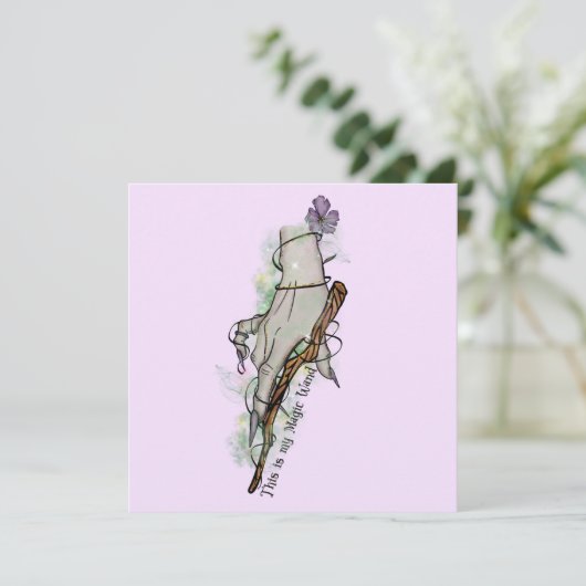 Dit is mijn toverstaf - Gothic Witch Hand (Staand voorkant)