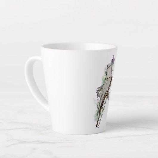 Dit is mijn toverstaf - Gothic Witch Hand Latte Mok (Linkerhoek)