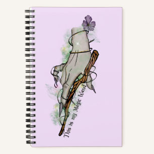 Dit is mijn toverstaf - Gothic Witch Hand Notitieboek