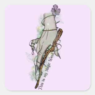 Dit is mijn toverstaf vierkante sticker
