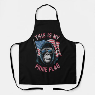 Dit is mijn trots vlag Amerikaanse vlag Bigfoot Schort
