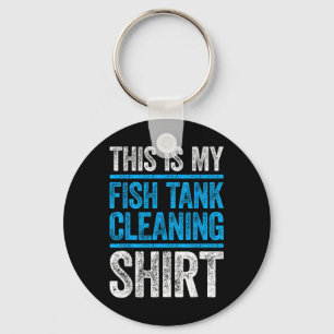 Dit Is Mijn Vis Tank Schoonmaak Shirt Aquarium Lie Sleutelhanger