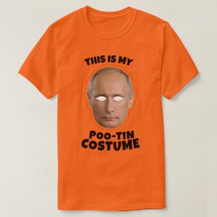 Dit is mijn Vladimir Poetin Poo-tin kostuum T-shirt