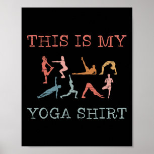 Dit Is Mijn Yoga Design Yoga Posities Vinyasa Flow Poster