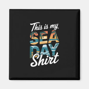 Dit Is Mijn Zee Dag T-shirt Funny Cruise Familie M Magneet