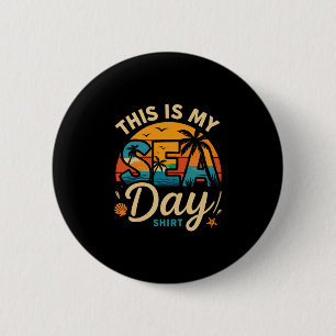 Dit Is Mijn Zee Dag T-shirt Funny Cruise Familie M Ronde Button 5,7 Cm