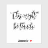 Dit is misschien Tequila-waterflesplezier Sticker (Vel)