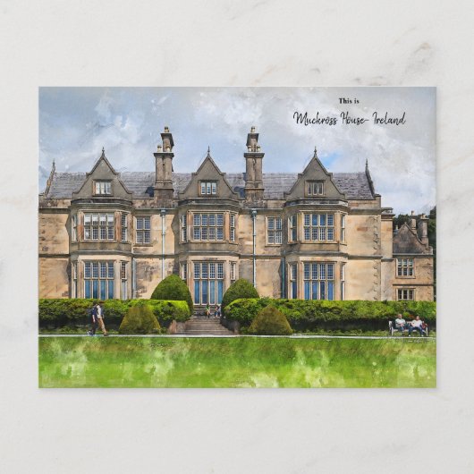 Dit is Muckross House - Killarney - Ierland Briefkaart (Voorkant)