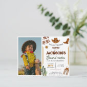 Dit Is Niet De Eerste Rodeo Cowboy foto 2e Verjaar Briefkaart (Staand voorkant)