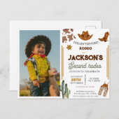 Dit Is Niet De Eerste Rodeo Cowboy foto 2e Verjaar Briefkaart (Voorkant / Achterkant)