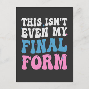 Dit is niet eens mijn definitieve vorm Grappig Tra Uitnodiging Briefkaart