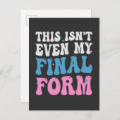 Dit is niet eens mijn Final Form Funny Transgender Uitnodiging Briefkaart (Voorkant / Achterkant)