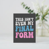 Dit is niet eens mijn Final Form Funny Transgender Uitnodiging Briefkaart (Staand voorkant)