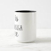 dit is niet genoeg koffie - mok ontwerp grappige h (Midden)