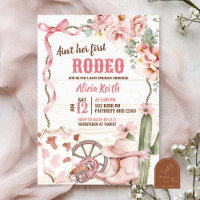 Dit Is Niet Haar Eerste Rodeo Baby Sprinkle Uitnod