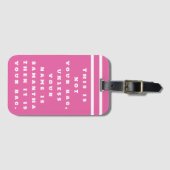 Dit is niet jouw tas Funny Gezegde custom Bagagelabel (Voorkant (horizontaal))