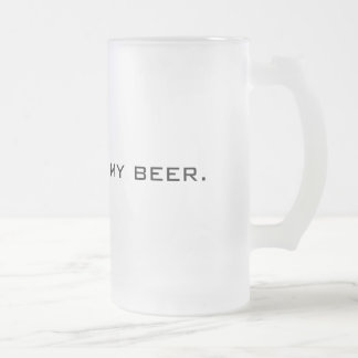 Dit Is Niet Mijn Bier Matglazen Sjabloon Matglas Bierpul