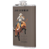 Dit is niet mijn eerste RODEO: Bull rider Heupfles (Links)