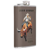 Dit is niet mijn eerste RODEO: Bull rider Heupfles (Rechts)