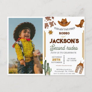 Dit is niet mijn eerste Rodeo Cowboy foto 2e verja Briefkaart