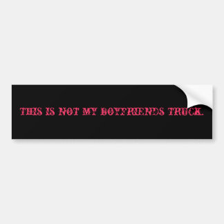 Dit is niet mijn vriendenwagen. bumpersticker