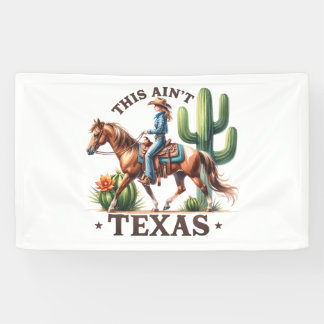 Dit is niet Texas Cowgirl Horse Spandoek