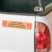 Dit is niet uw lichaamseigen Bumpersticker (Op Truck)