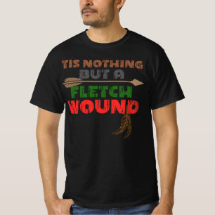 Dit is niets anders dan een fletch wond boogschiet t-shirt