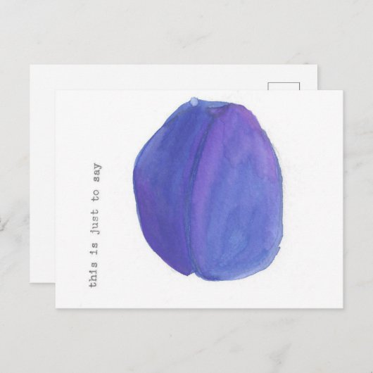 Dit is om te zeggen... (William Carlos Williams) Briefkaart (Voorkant / Achterkant)