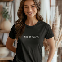 Dit is ongemakkelijk T-shirt, minimalistische soci