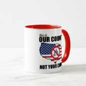 Dit is ons land, niet uw kerkprotest mok (Voorkant rechts)