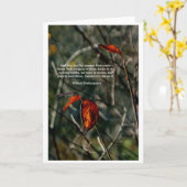 Dit is ons leven - Shakespeare Quote Kaart (Gele Bloem)