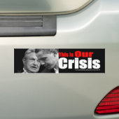 Dit is onze crisis bumpersticker (Op auto)