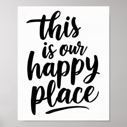Dit is onze Happy Place Poster (Voorkant)