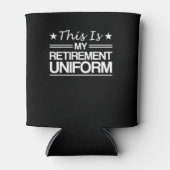 Dit is pensioenuniform Gezegde geschenken Blikjeskoeler (Voorkant)