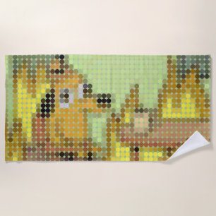 "Dit is prima" Meme Pixeldot Strandlaken