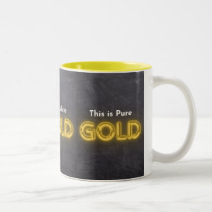 Dit is Pure Gold Tweekleurige Koffiemok