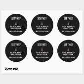 Dit is 's werelds kleinste Violin Sarcastic Ronde Sticker (Vel)