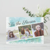 Dit is Snowflake 3 Foto Kerstmis Feestdagenkaart (Staand voorkant)