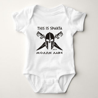 Dit is Sparta - Molon Lave - Black Romper
