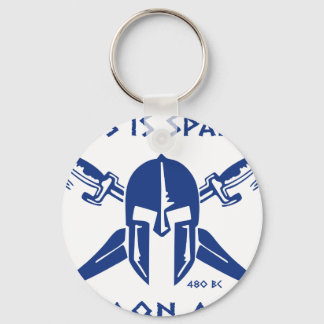 Dit is Sparta - Molon Lave - Blue Sleutelhanger