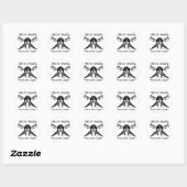 Dit is Sparta - Molon Lave - Zwart Ronde Sticker (Vel)