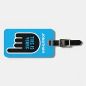 Dit is van jou (personaliseerbaar) bagagelabel (Voorkant horizontaal)