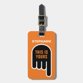 Dit is van jou (personaliseerbaar) bagagelabel