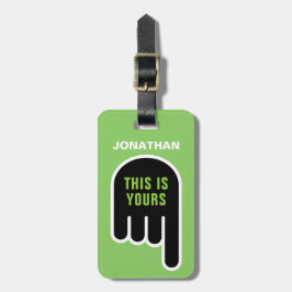 Dit is van jou (personaliseerbaar) bagagelabel