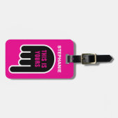 Dit is van jou (personaliseerbaar) bagagelabel (Voorkant horizontaal)