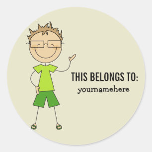 DIT IS VAN Sticker for a Boy